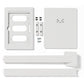 Tabdoq tablet-vloerstandaard compatibel met Apple iPads voor iPad 10e generatie 10,9 inch en iPad 11e generatie A16 11 inch, in wit