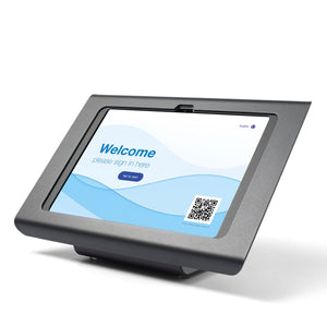 Tabdoq vrijstaande tabletstandaard compatibel met Apple iPads voor iPad 10e generatie 10,9-inch en iPad 11e generatie A16 11-inch, in zwart, vooraanzicht