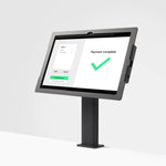 Tabdoq Lite tabletklemhouder compatibel met Samsung-tablets voor Samsung Galaxy TAB A9 en TAB A11, in zwart, vooraanzicht