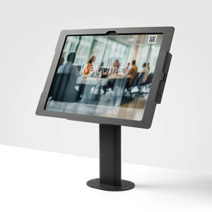 Tabdoq Lite tabletbureauhouder compatibel met Apple iPads voor iPad 10e generatie 10,9-inch en iPad 11e generatie A16 11-inch, in zwart, vooraanzicht