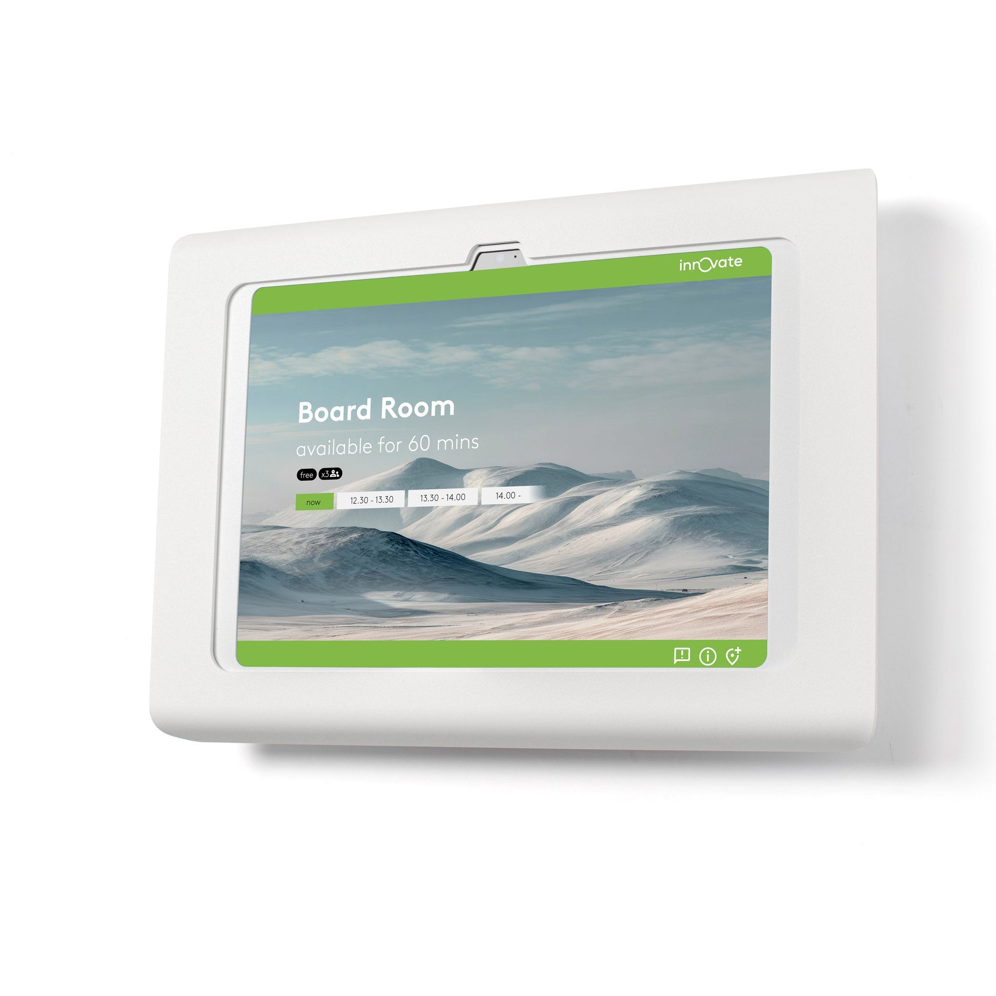 Tabdoq tablet wandhouder compatibel met Apple iPads voor iPad 10e generatie 10,9-inch en iPad 11e generatie A16 11-inch, in wit, vooraanzicht