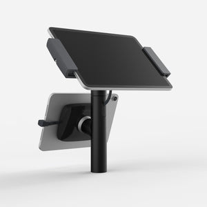 Bouncepad Clip Twin tabletbureauhouder in zwart