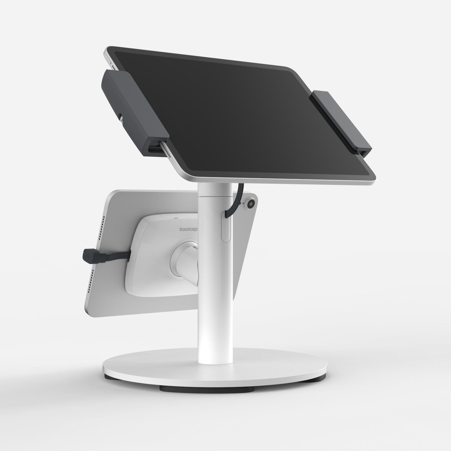 Bouncepad Clip Counter Twin-tabletstandaard in wit