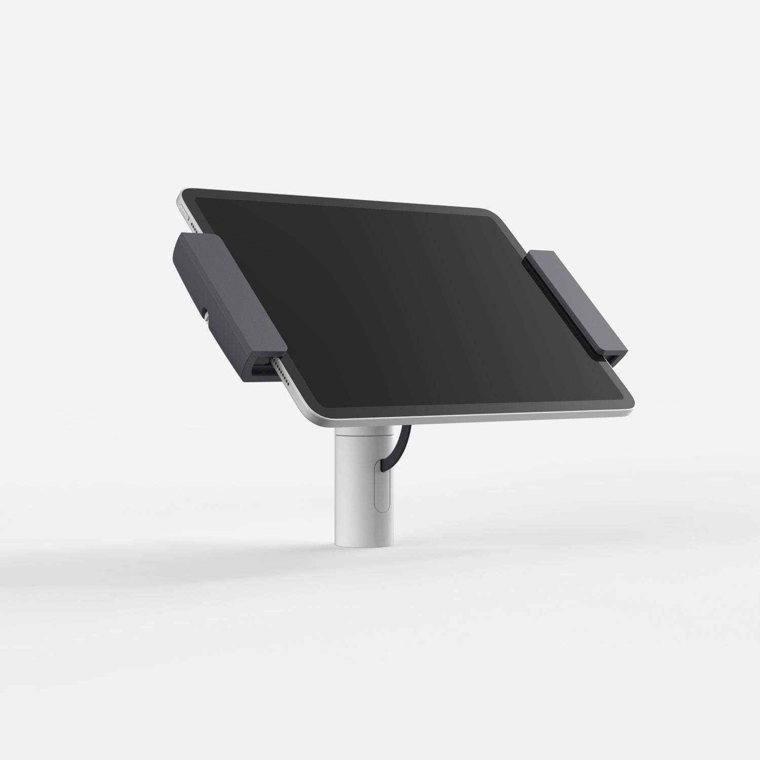 Bouncepad Clip Twist-Mini tablet bureausteun in wit