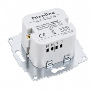 Displine 20W USB-C inbouw-wandlader voor tablets en iPads