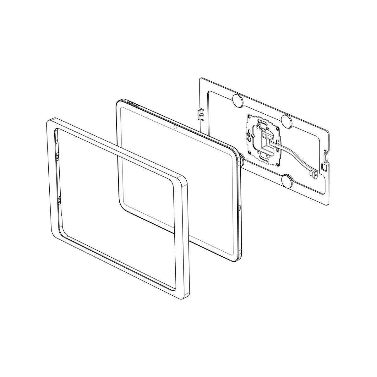 Displine 20W USB-C inbouw-wandlader voor tablets en iPads